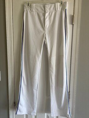 Mens Alleson Athletic baseball pants with blue piping size large NWOT